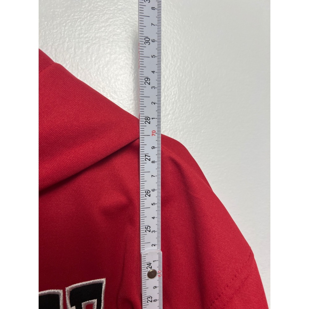 Scarlet & Gray Ohio State Buckeyes Red Embroidered Hoodie Mens XL Polyester - Picture 8 of 10